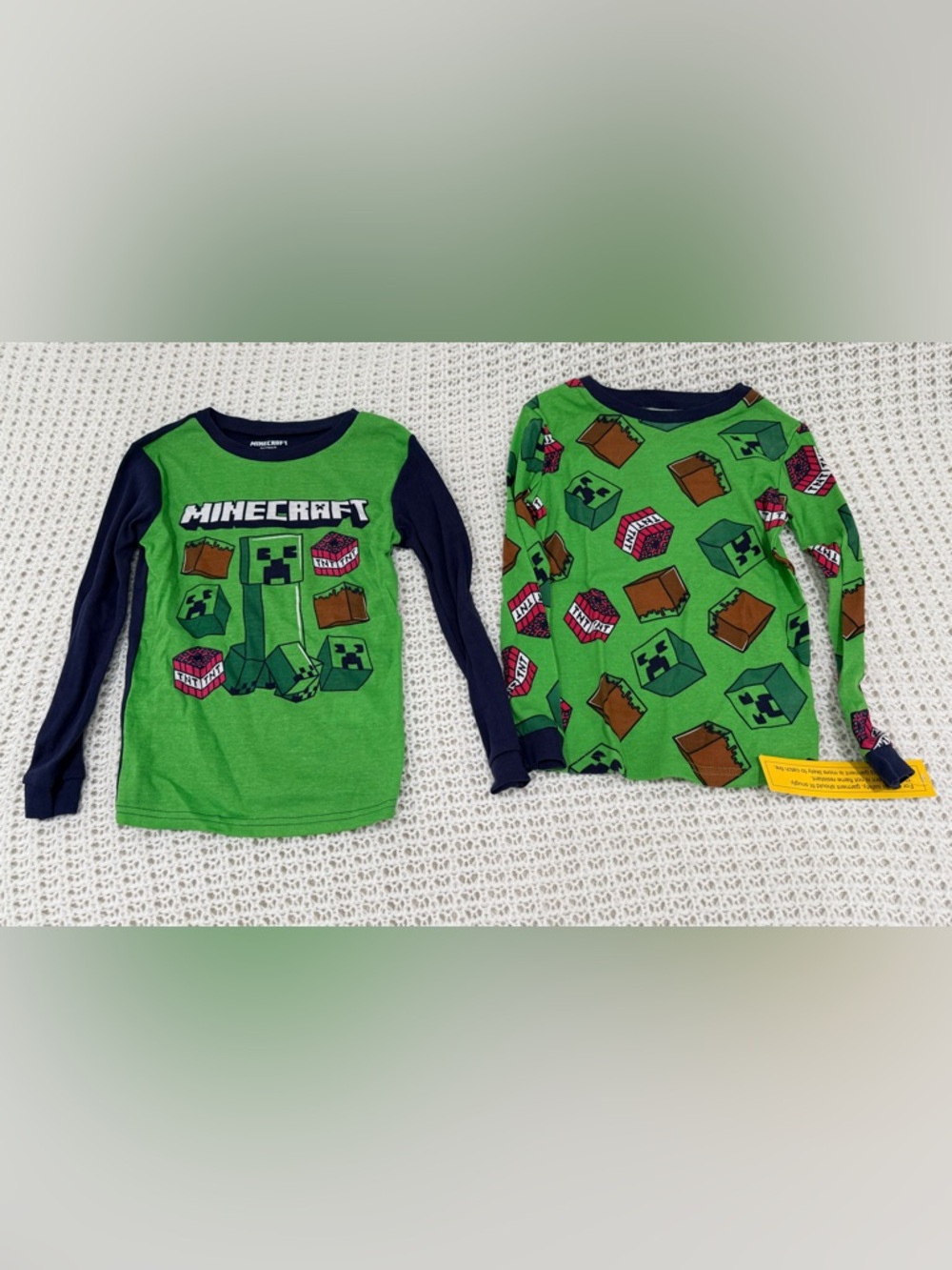 Minecraft Boys Crew Neck Long Sleeve 4-pc. Pajama Sets in multi color size 8